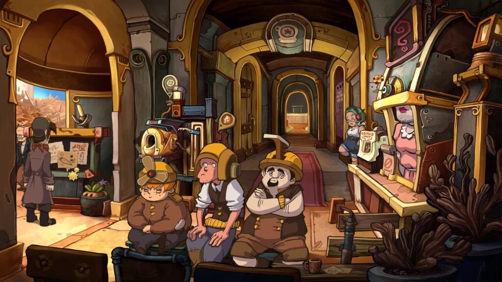 Ayuntamiento en La fuga de Deponia
