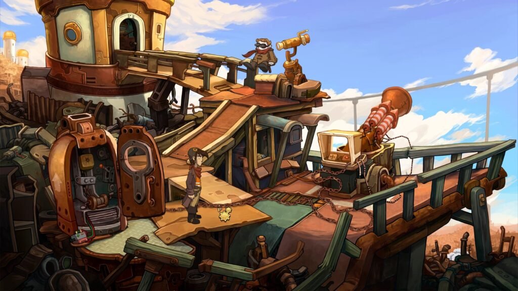La ciudad de Quvak en La fuga de Deponia