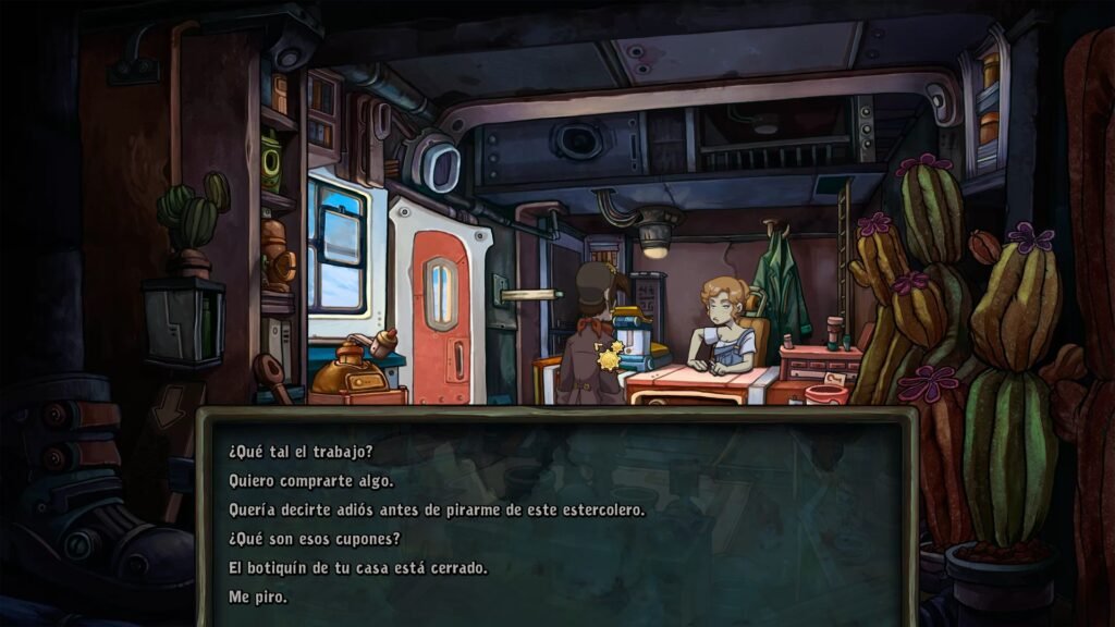 Tienda de Toni en La fuga de Deponia